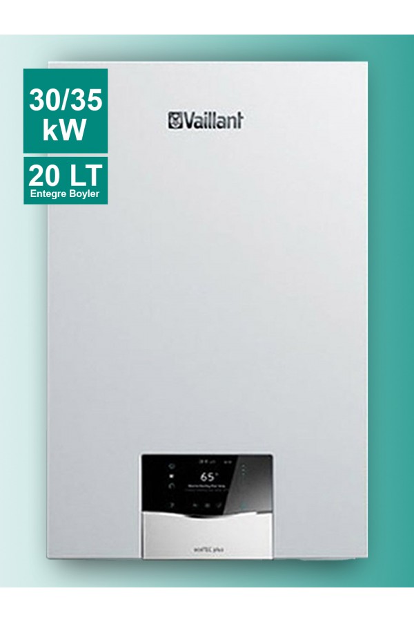 Vaillant ecoTEC Plus 36CS/1-5 (N-TR) 30/35kW Premix Yoğuşmalı Kombi - 20 LT Entegre Boylerli 