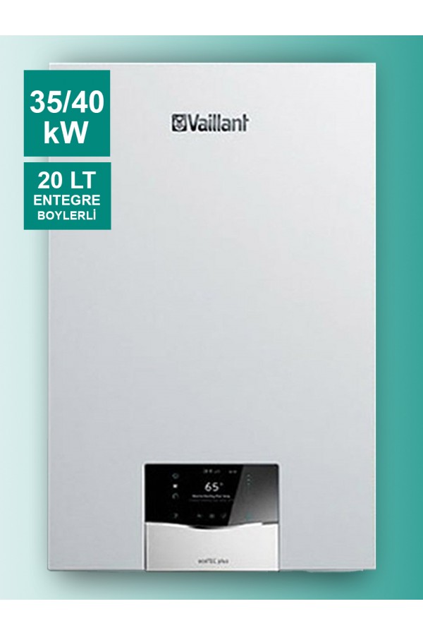 Vaillant ecoTEC Plus 40CS/1-5 (N-TR) 35/40kW Premix Yoğuşmalı Kombi-20 Lt Entegre Boylerli 