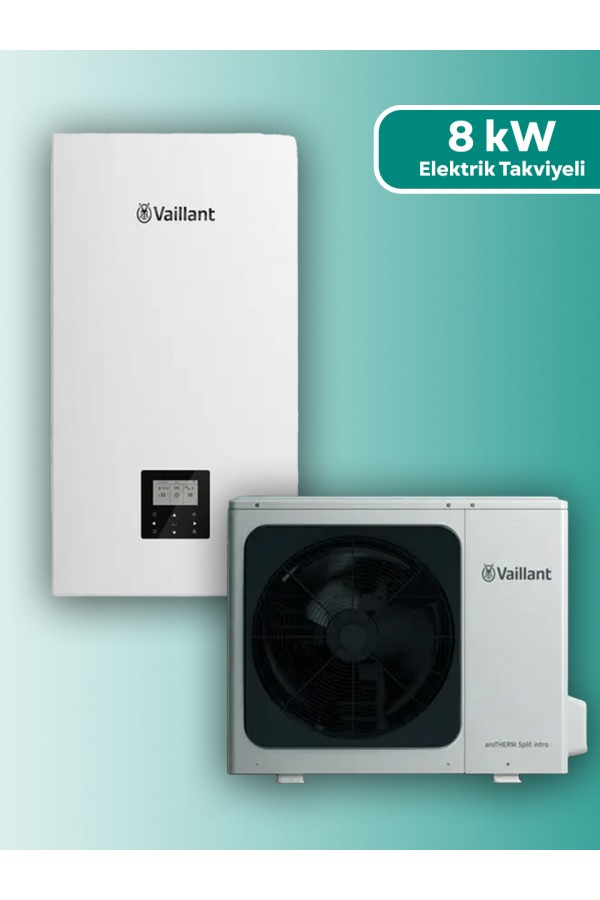 Vaillant aroTHERM Split intro 8 kW Isı Pompası - Elektrikli Takviye Isıtıcılı